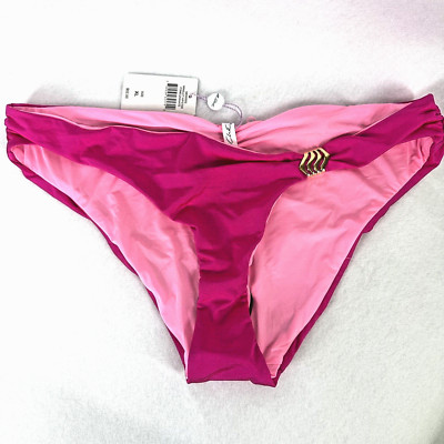 A.che Winslet Hipster Pomegranate Bikini Bottom XL Hot Pink Barbiecore Gold NEW