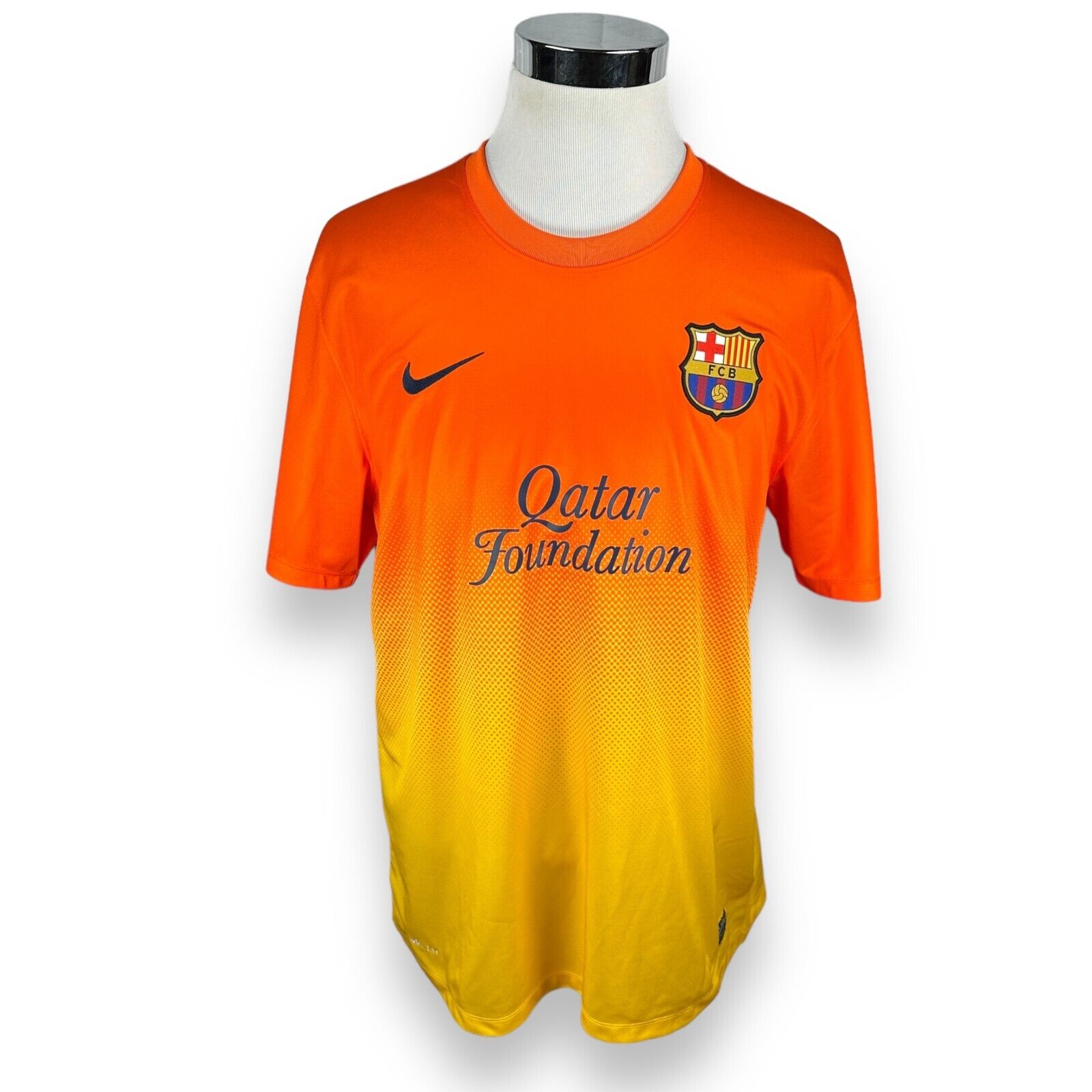 Nike FC Barcelona 2012 2013 Away Soccer Jersey Men's XL Nike FC Barcelona 2012 2013 Away Soccer Jersey Men's XL