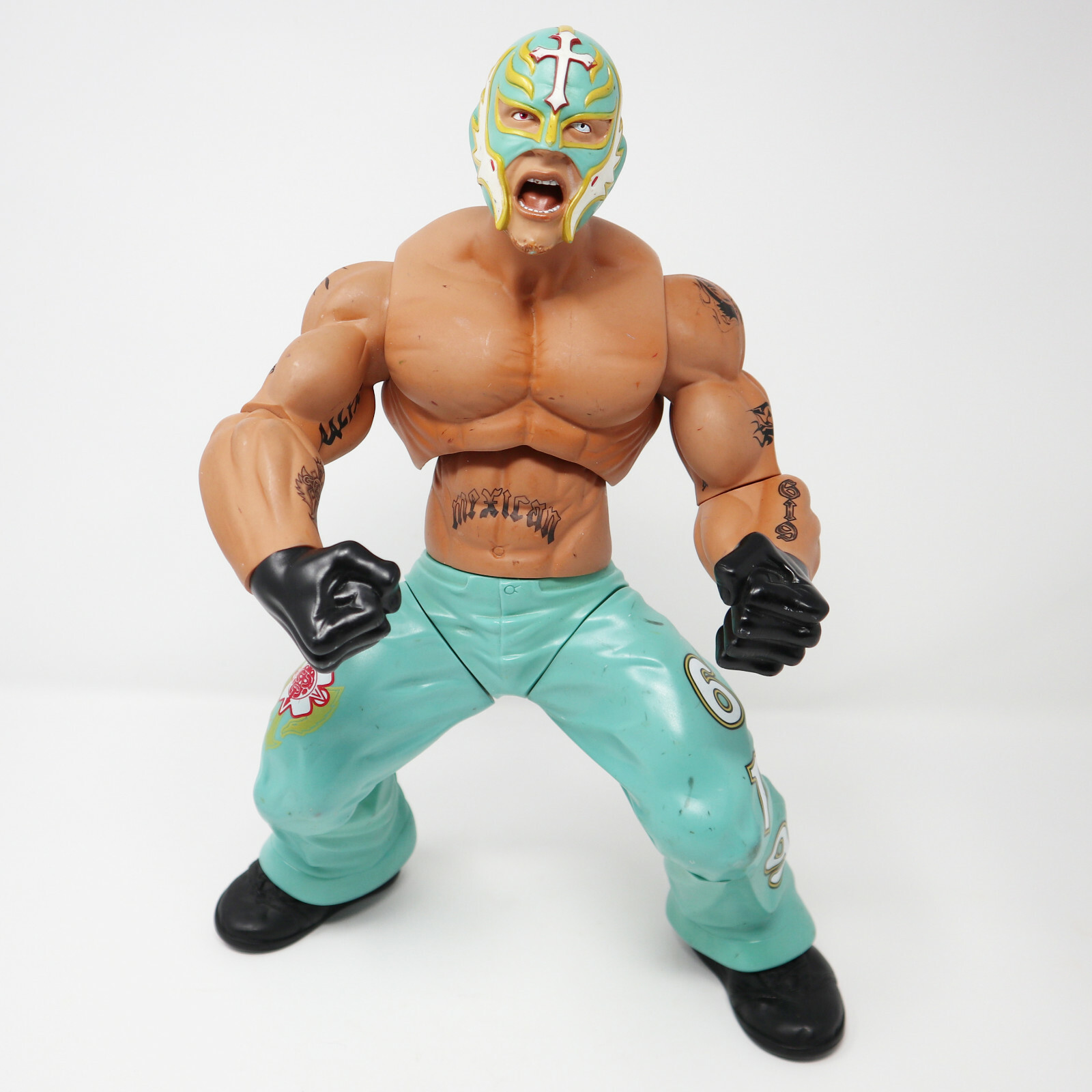 WWE Rey Mysterio 14インチアクションフィギュア 2005 JAKKS WWE WORLD WRESTLING RING GIANTS REY MYSTERIO 14