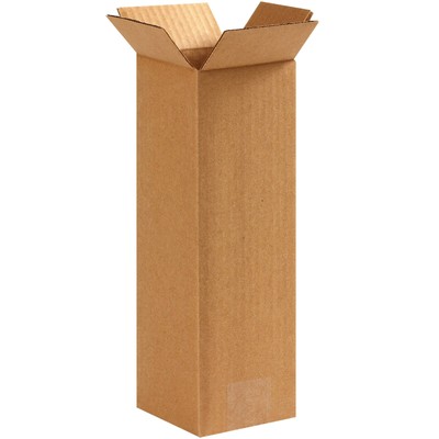 4x4x12 Tall Corrugated Boxes, Tall, 4L x 4W x 12H, Pack of 25 | Shipping, Pac...