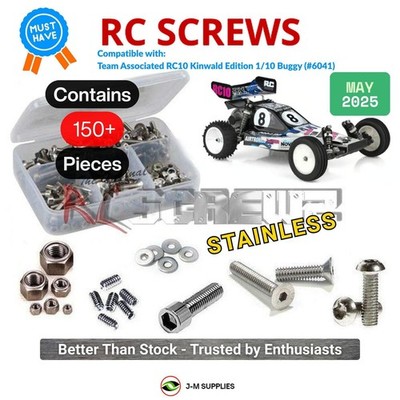 RCScrewZ Stainless Screw Kit asc151 for Associated RC10 Kinwald (6041) | SET