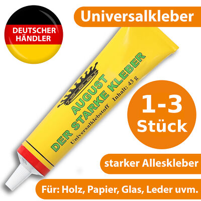 Alleskleber Kleber universal Klebstoff für Glas Holz Metall Keramik Leder Papier