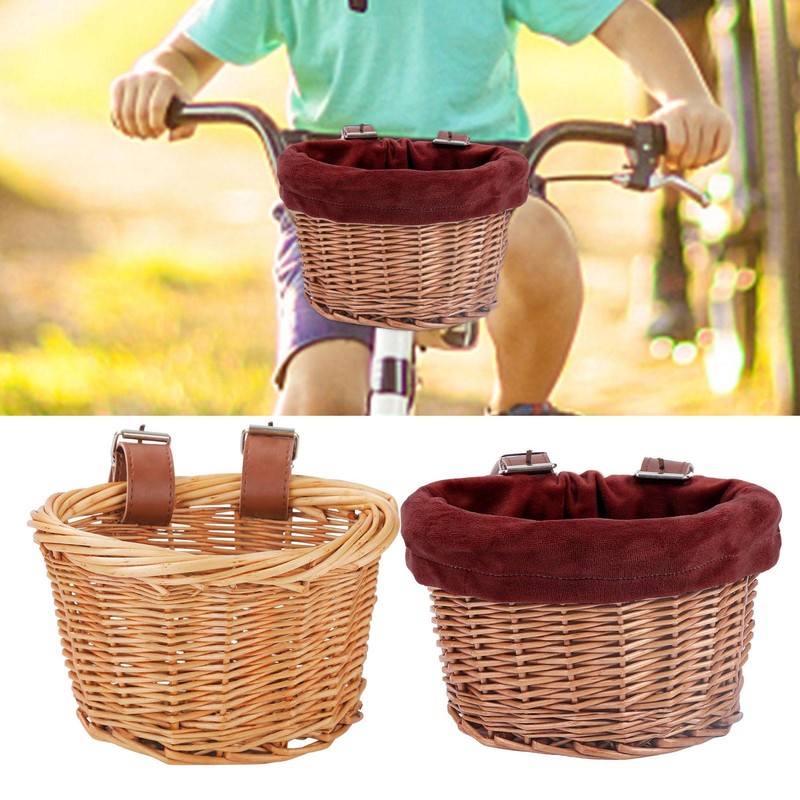 Bicycle Front Basket For Kids Bike Scooter Waterproof Durable Handmade Basket