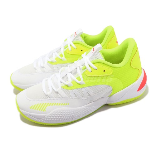 

Мужские баскетбольные кроссовки Puma Court Rider 2.0 Glow Stick White Lime Squeeze 377393-02, Белый, Court Rider 2.0 Glow Stick