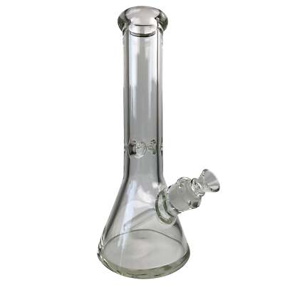 12 Inch OG Beaker Base Bong with Super Thick Clear Glass *COSMETIC DEFECT*