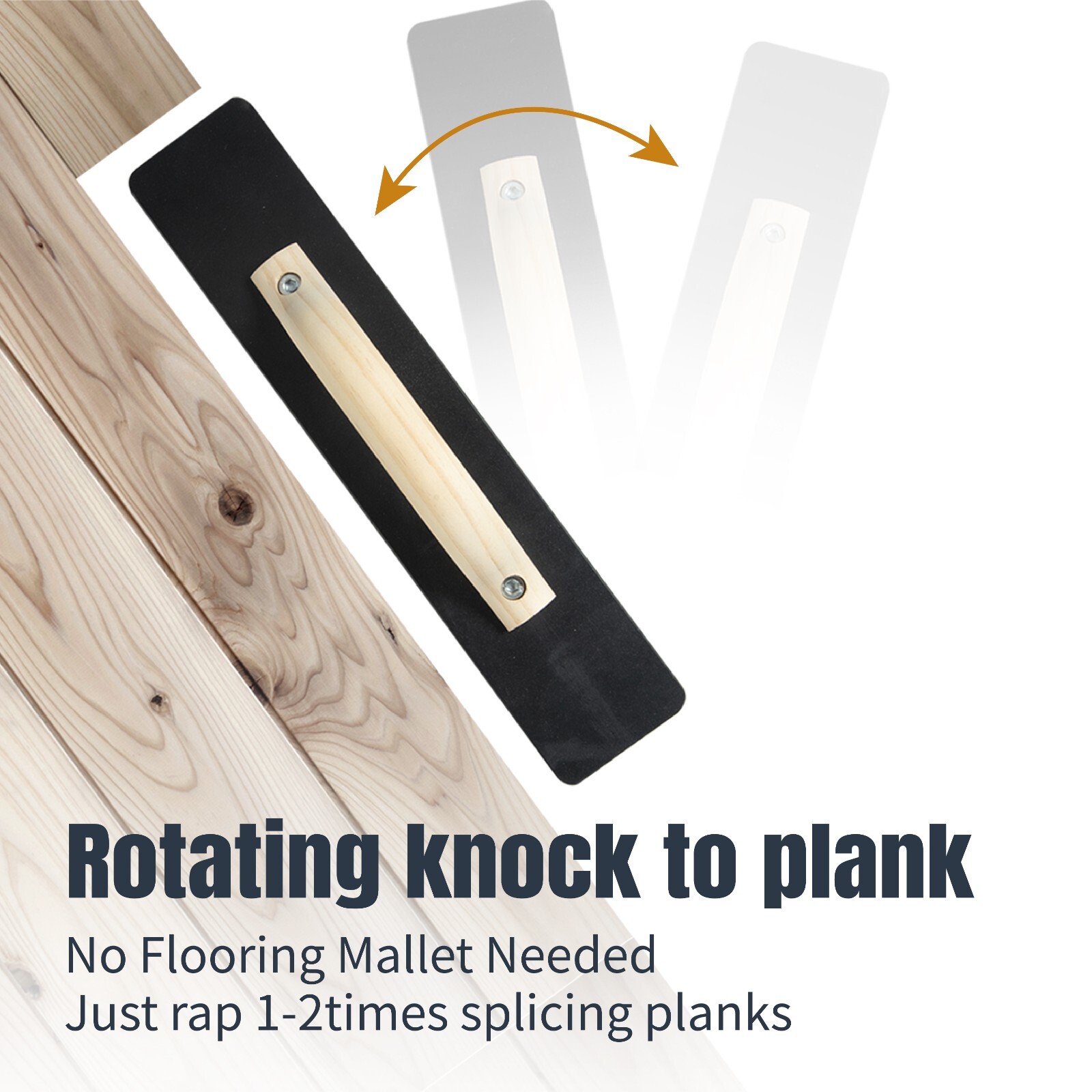 Tapping Block for Vinyl Plank Flooring, Hammer-Free Laminate Flooring Tools, 1PK