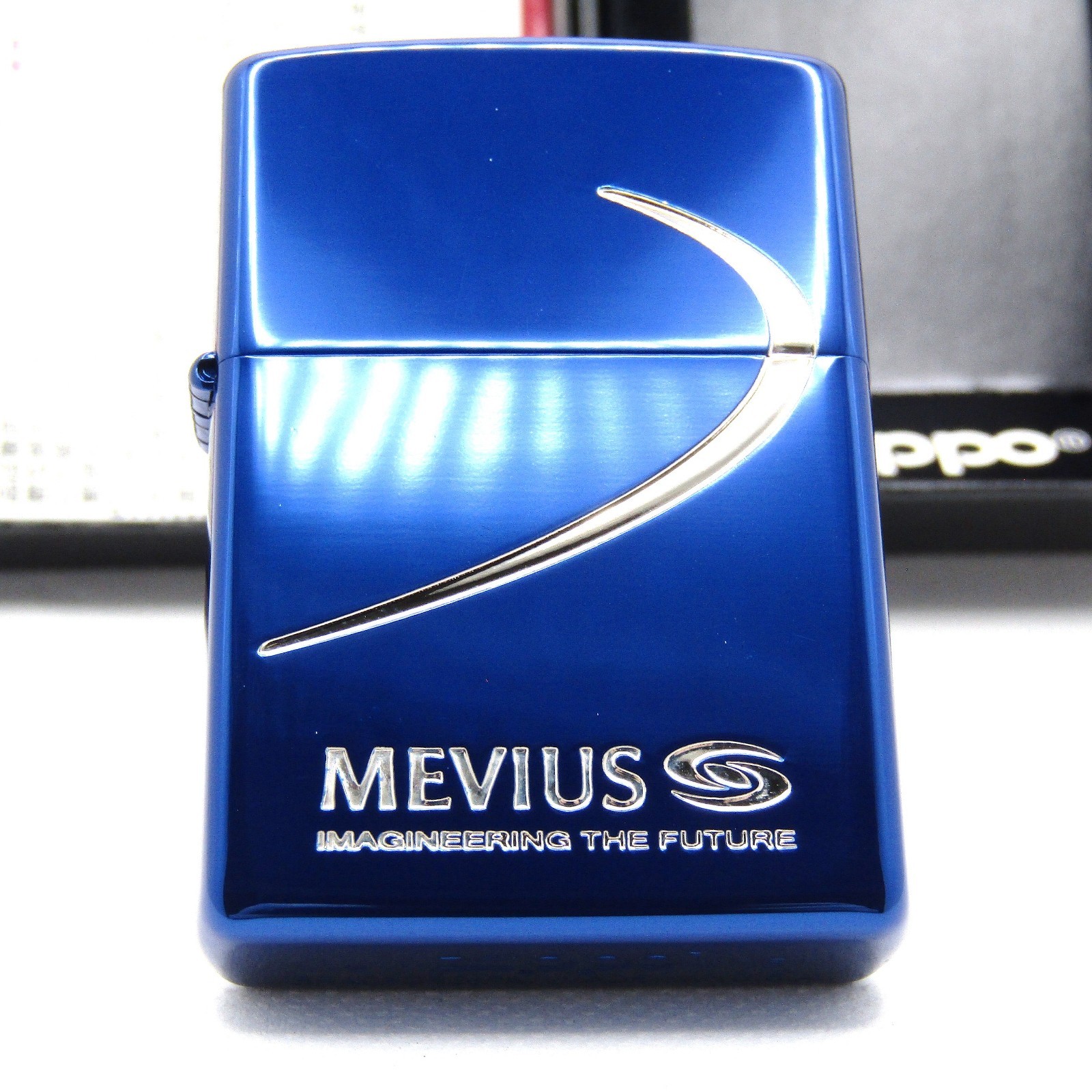 L206 ☆ジッポ ZIPPO ライター MEVIUS メビウス 火花確認済 2015年製 