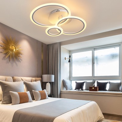 Modern LED Acrylic Ceiling Light,Pendant Light Chandelier Bedroom Creative Lamp