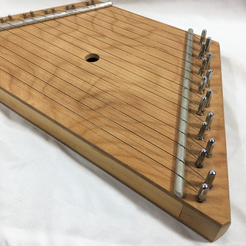 Lap Harp Dulcimer Solid Wood Musical Instrument With Music And Extra String