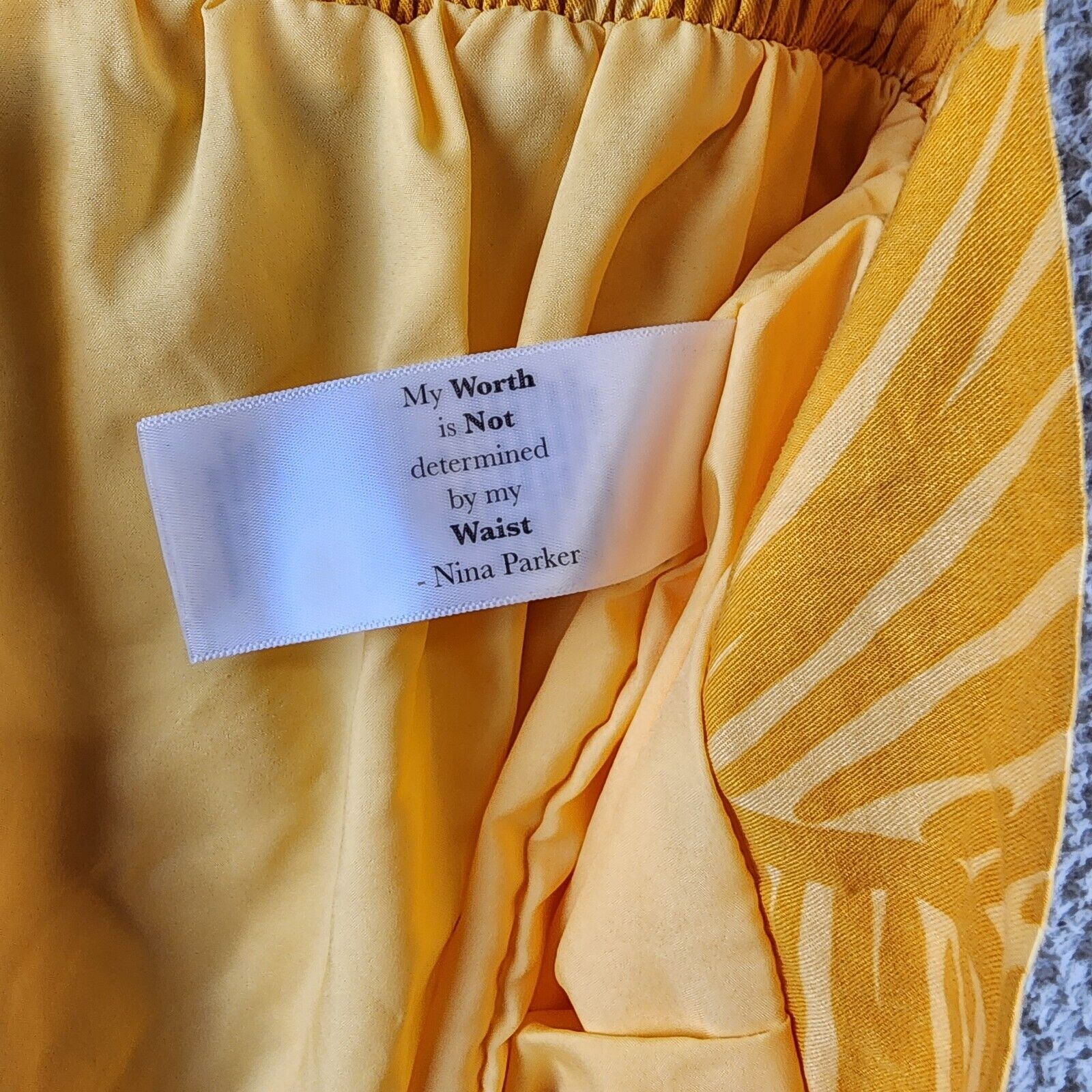Nina Parker Trendy Plus Size Wide-Leg Pants Women's 4X Golden Palm Elastic Waist - Picture 9 of 13