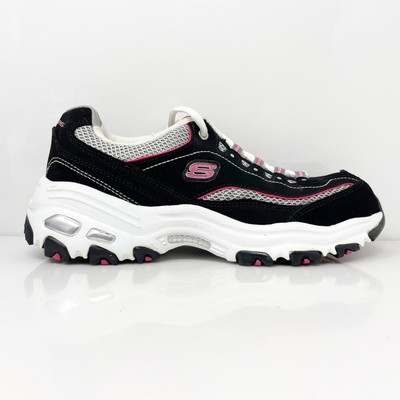 

Skechers Womens D Lites 11860EW Черная повседневная обувь Кроссовки Размер 7, Черный, D Lites