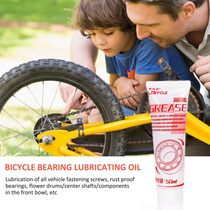 Dark Red Grease 50ml Lubricant Tube for BIKE CYCLE CAR MOTO Bearing Bmx Hub