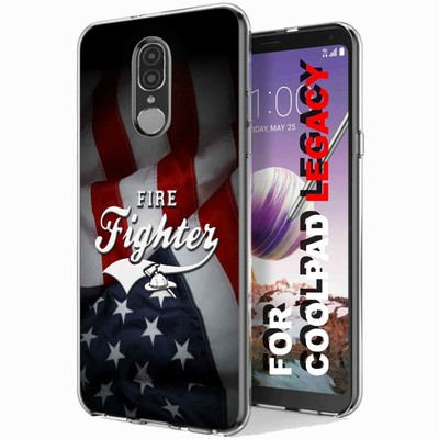 Total Guard Cover Case For Coolpad Legacy, Fire Fighter Flag, USA Print