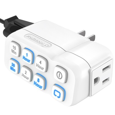 [ETL Listed] Indoor Countdown Timer Outlet 3-Prong Grounded With Repeat Function