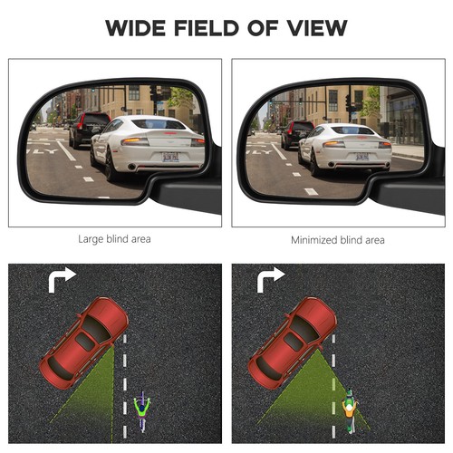 Side View Mirror Power Heated Turn Signal Driver Left Door For 2003-07 GMC Chevy