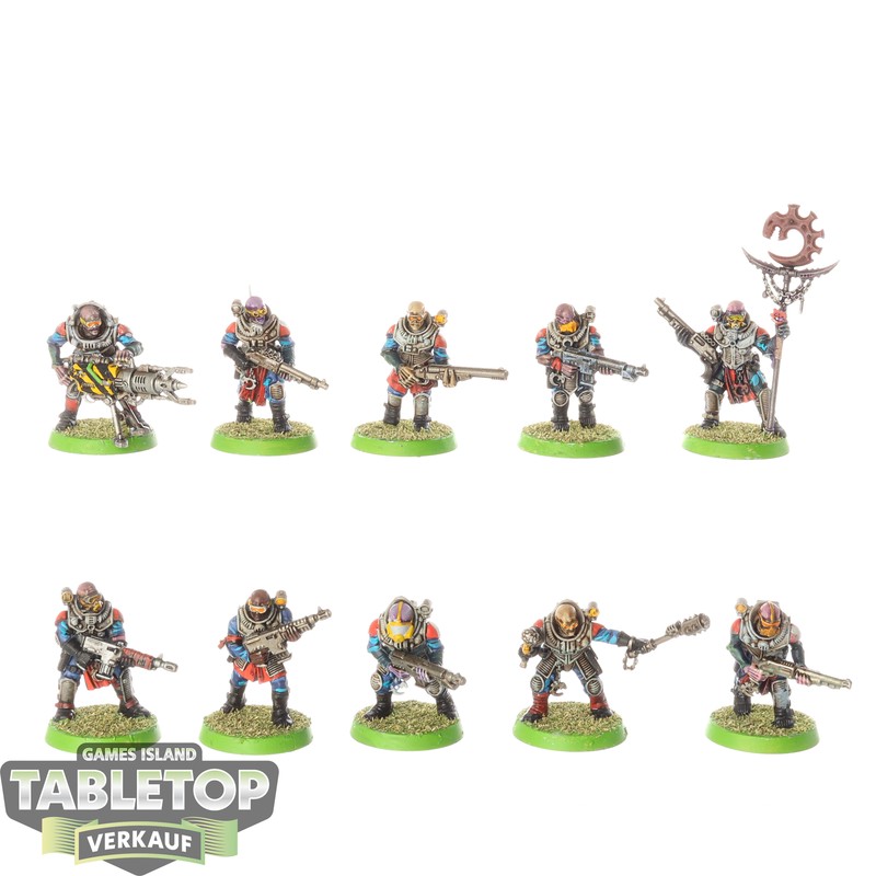 Genestealer Cults - 10 X Neophyte Hybrids - Bemalt