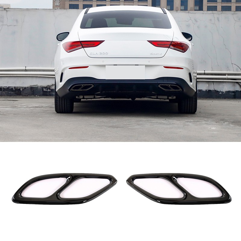 Edelstahl Auspuffblende Abdeckung Passend FÃ¼R Mercedes Cla X118 C118 Ab 2020