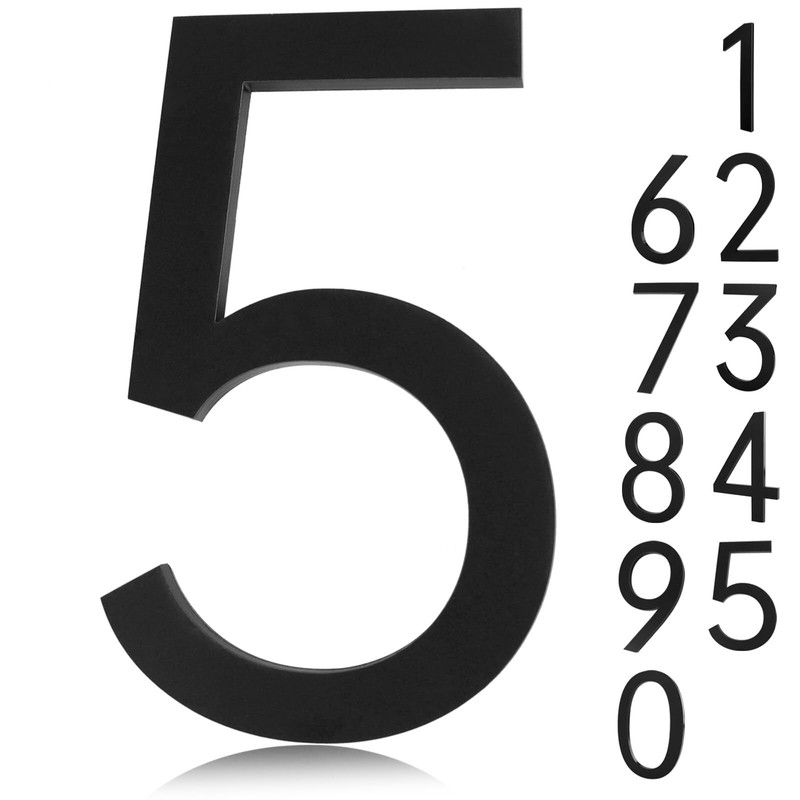 Adress Numbers Self Adhesive 5 Inch Black Mailbox Numbers House