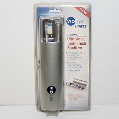 Vio Light Travel Deluxe Ultraviolet Toothbrush Sanitizer VIO200 Brand New 