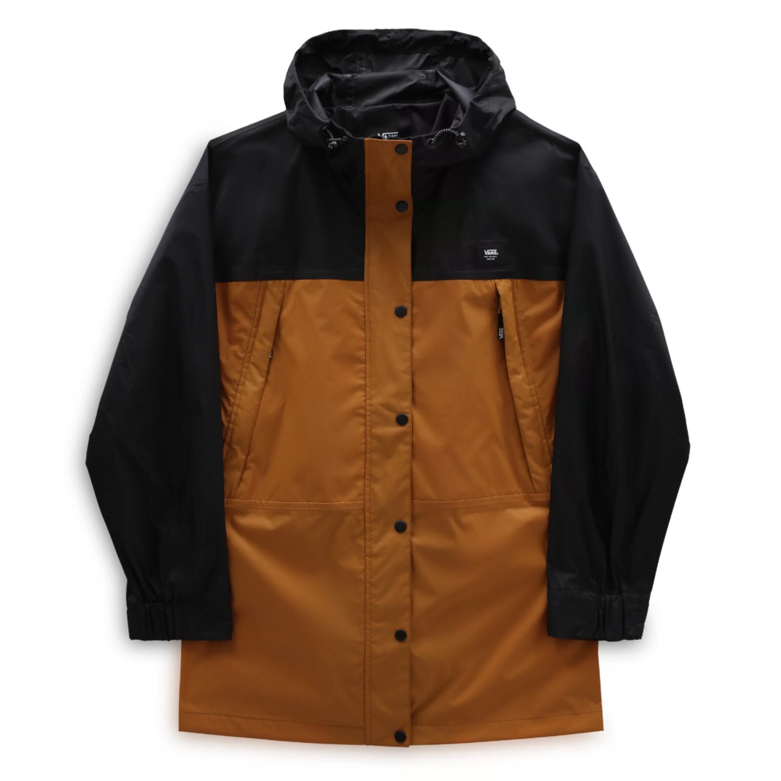 VANS Thread It Raincoat Womens Small Hooded Parka Jacket See