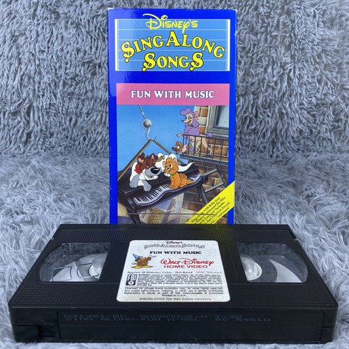 Disneys Sing Along Songs - Fun With Music VHS Tape 1989 Disneys Sing Along Songs - Fun With Music VHS Tape 1989