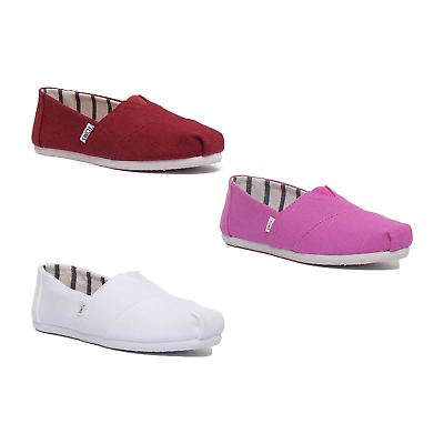 White slip on toms sale