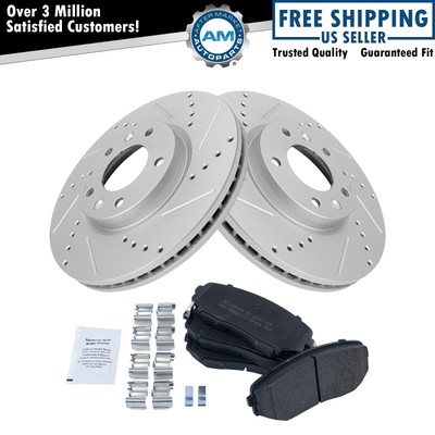 Передний Semi Metallic Тормозные Колодки и Performance диск комплект  Mazda CX7 CX-7