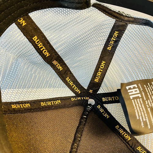 Burton Durable Goods Trucker SnapBack Hat Mesh Mountains Snowboarding White Blue
