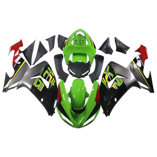 eli Green Black Red Silver Bodywork for Kawasaki Ninja ZX10R