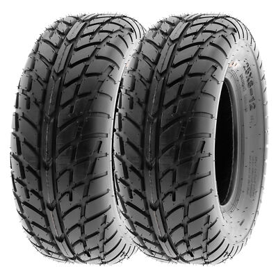 SunF  ATV UTV Tires 25x8-12 25x8x12 Sport 6 PR A021 Tubeless [Set of 2]
