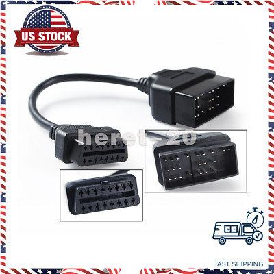 22 Pin OBD1 to 16Pin OBD2 Convertor Adapter Cable For TOYOTA Diagnostic Scanner