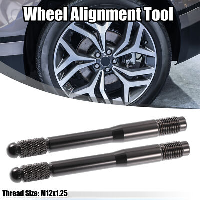 2pcs M12x1.25 Wheel Alignment Pin Mounting Car Wheel Hanger Rim Stud Bolt Nut