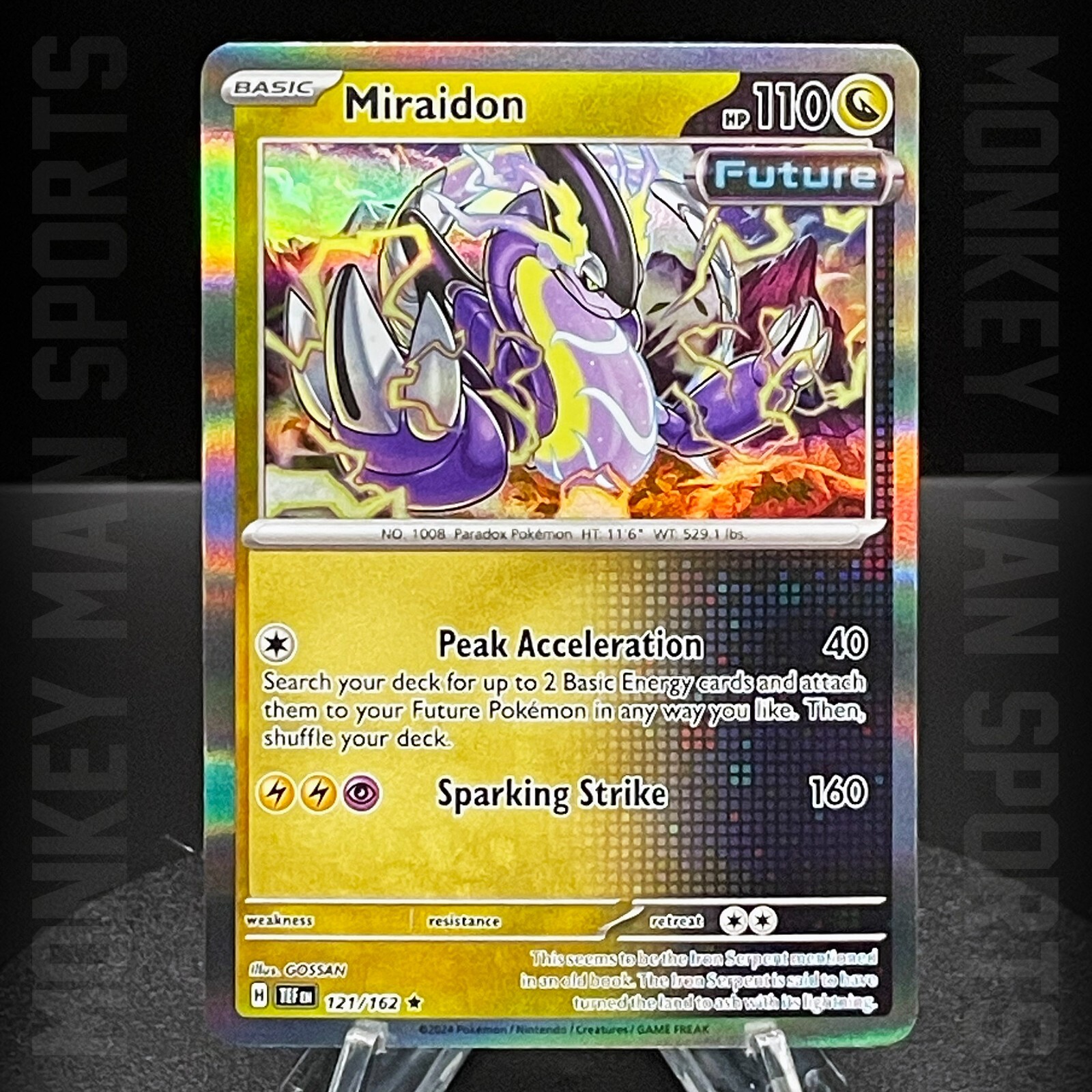 Pokemon Scarlet & Violet Temporal Forces - Miraidon #121/162 HOLO MINT