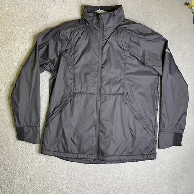 Oros Jacket Mens 2XL Gray Nylon Solarcore Mockneck Pockets Full Zip Casual