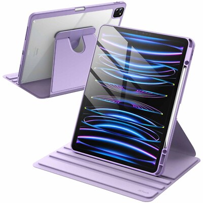 JETech Rotating Case for iPad Pro 12.9-Inch 2022/2021/2020/2018, Auto Wake/Sleep