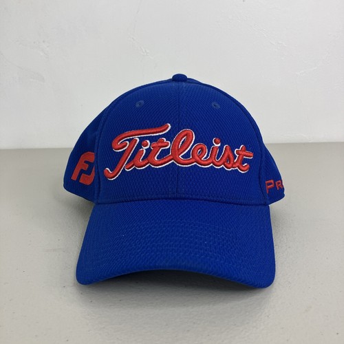 Men's L-XL Titleist Hat Blue Red Golf FJ Footjoy Pro V1