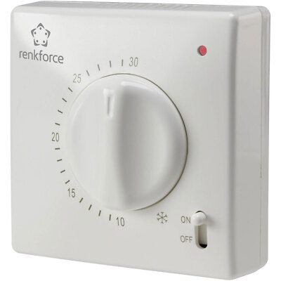 Termostato Interior Renkforce TR-93 Montaje En Superficie Modo 24h 1 Unidad