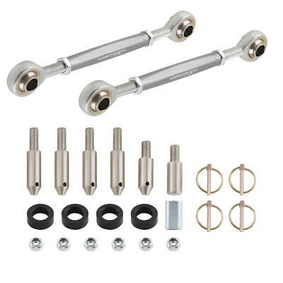 2x Front Sway Bar Links Disconnects 2.5-6 lift For Jeep Wrangler JK JL 2007-2021