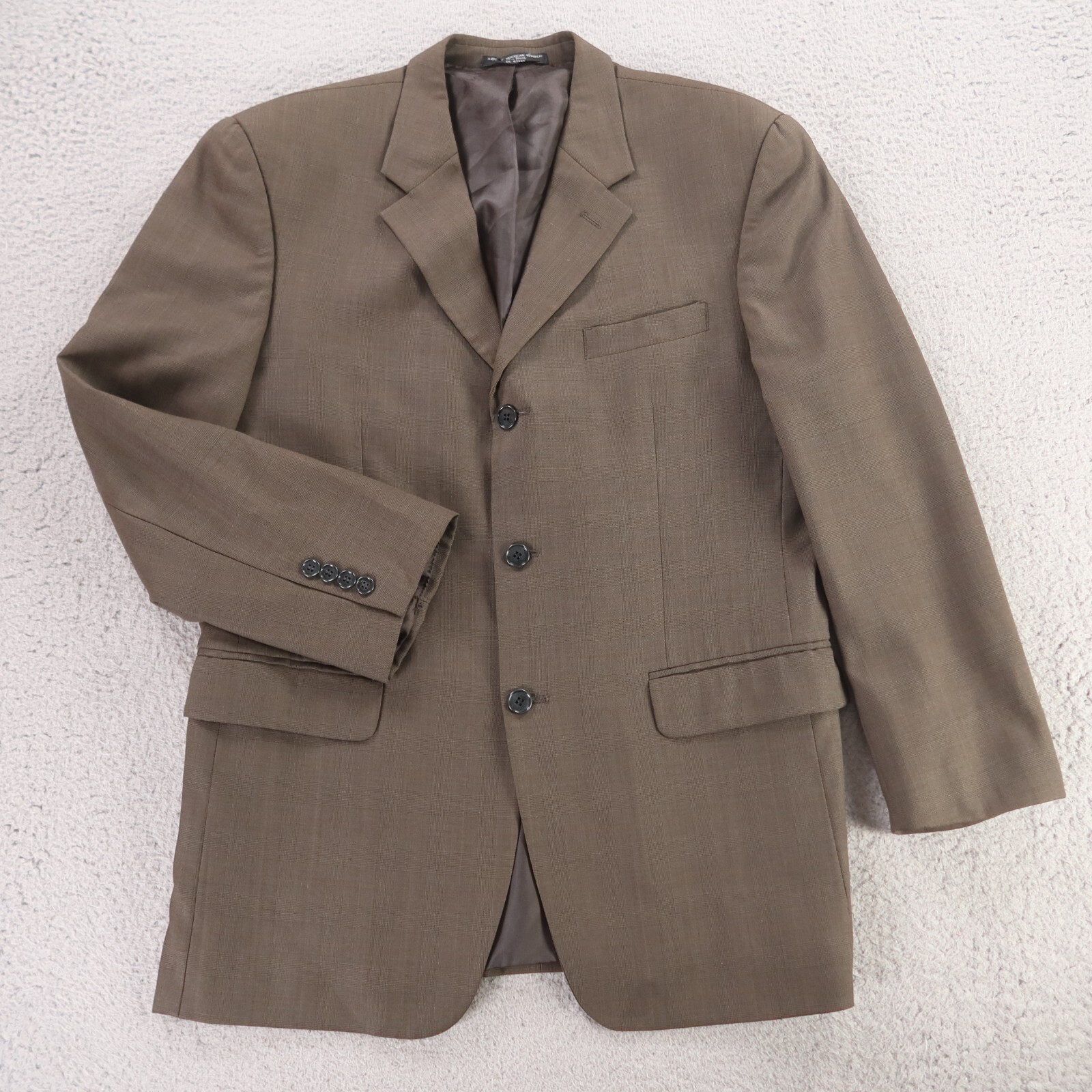 【日本入手困難】Single-breasted Prince of Wales check jacket VTG Prince of Wales Check Jacket M Brown Glen Plaid 100