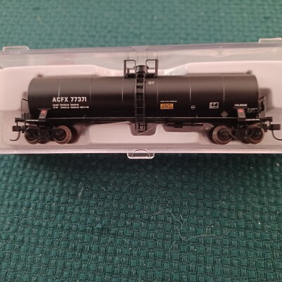 Atlas Model RR, N gauge, 17,360 gal. ACFX (Olin Chemical), Car #77371, 2002
