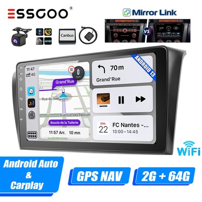 For Mazda 3 03-09 Carplay Auto Car Stereo Radio Android 13 64G GPS NAV WIFI Cam