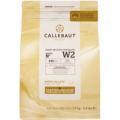 Callebaut Recipe W2 White Chocolate Callets? 5.5 lb. WS-409CW2U76