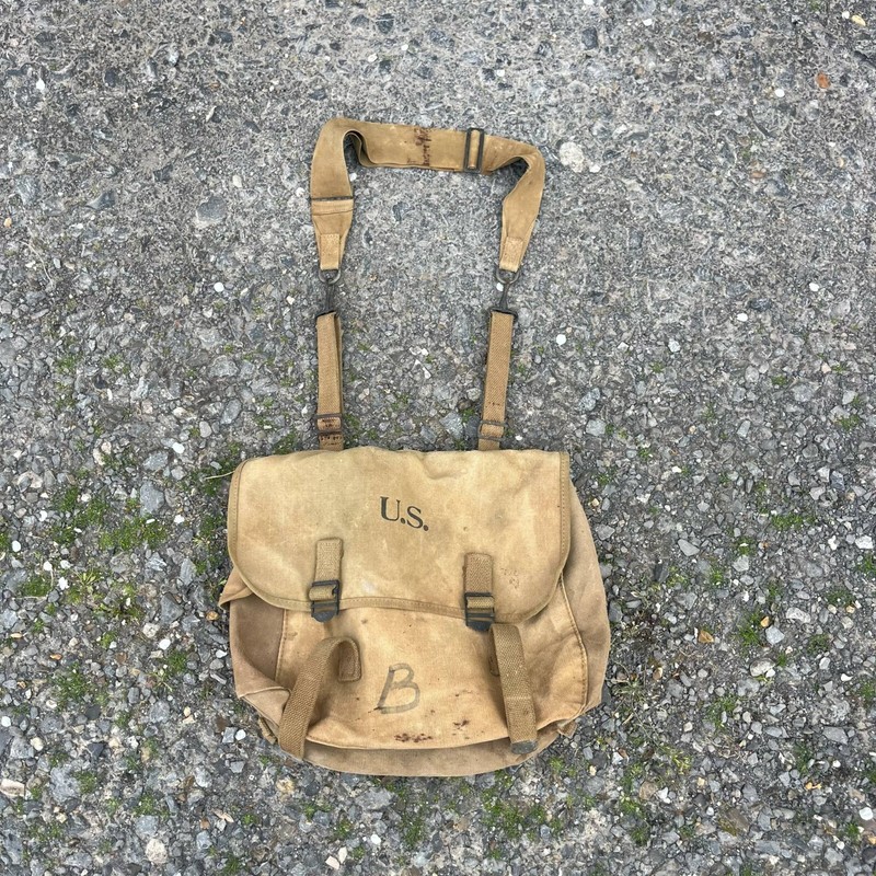 Musette Us Mdl 1936 DatÃ©E 1943 Avec Sa Sangle General Purpose Ww2 D-Day