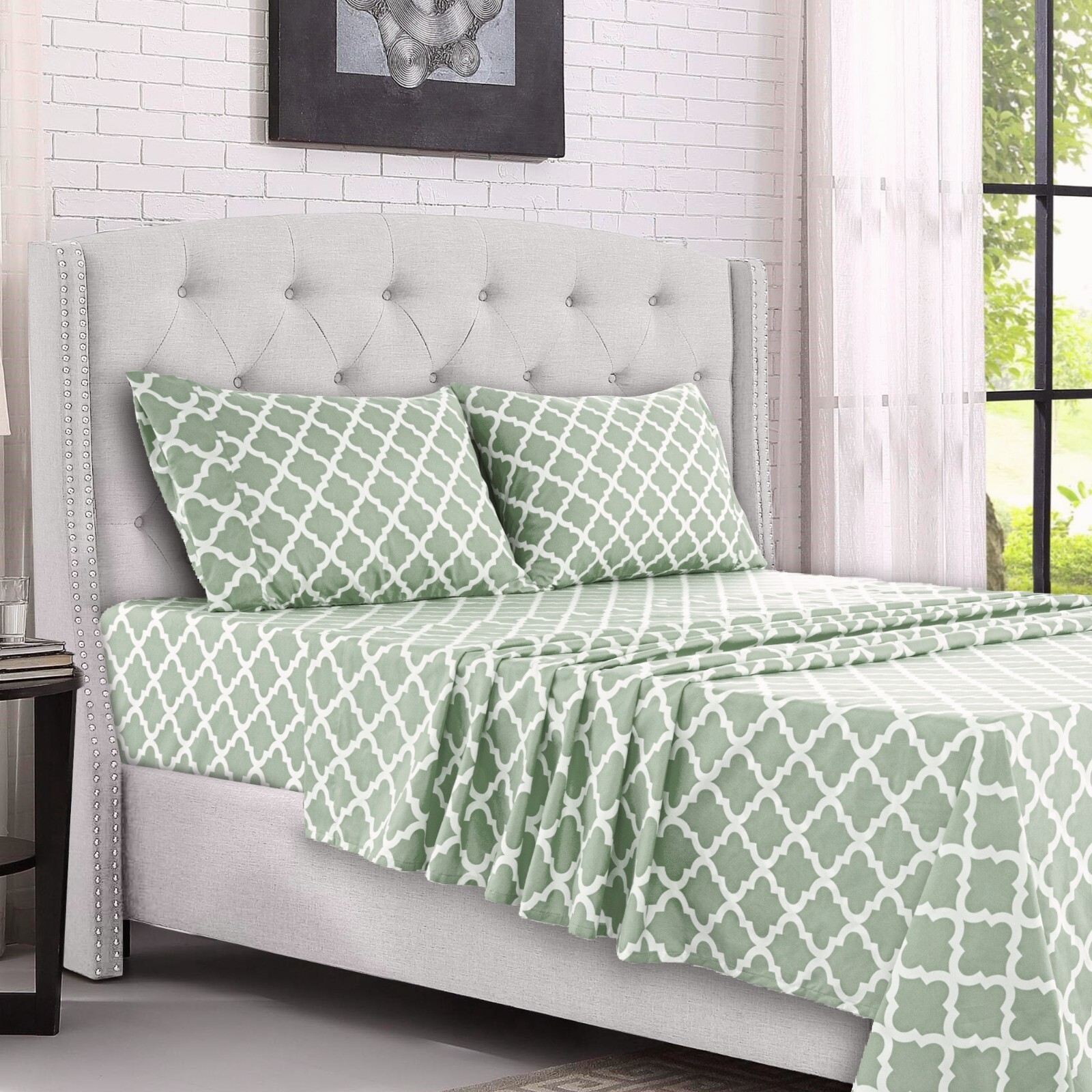 Deep Pocket 4 Piece Bed Sheets Set 1800 Series Comfort Microfiber Bed sheet Set