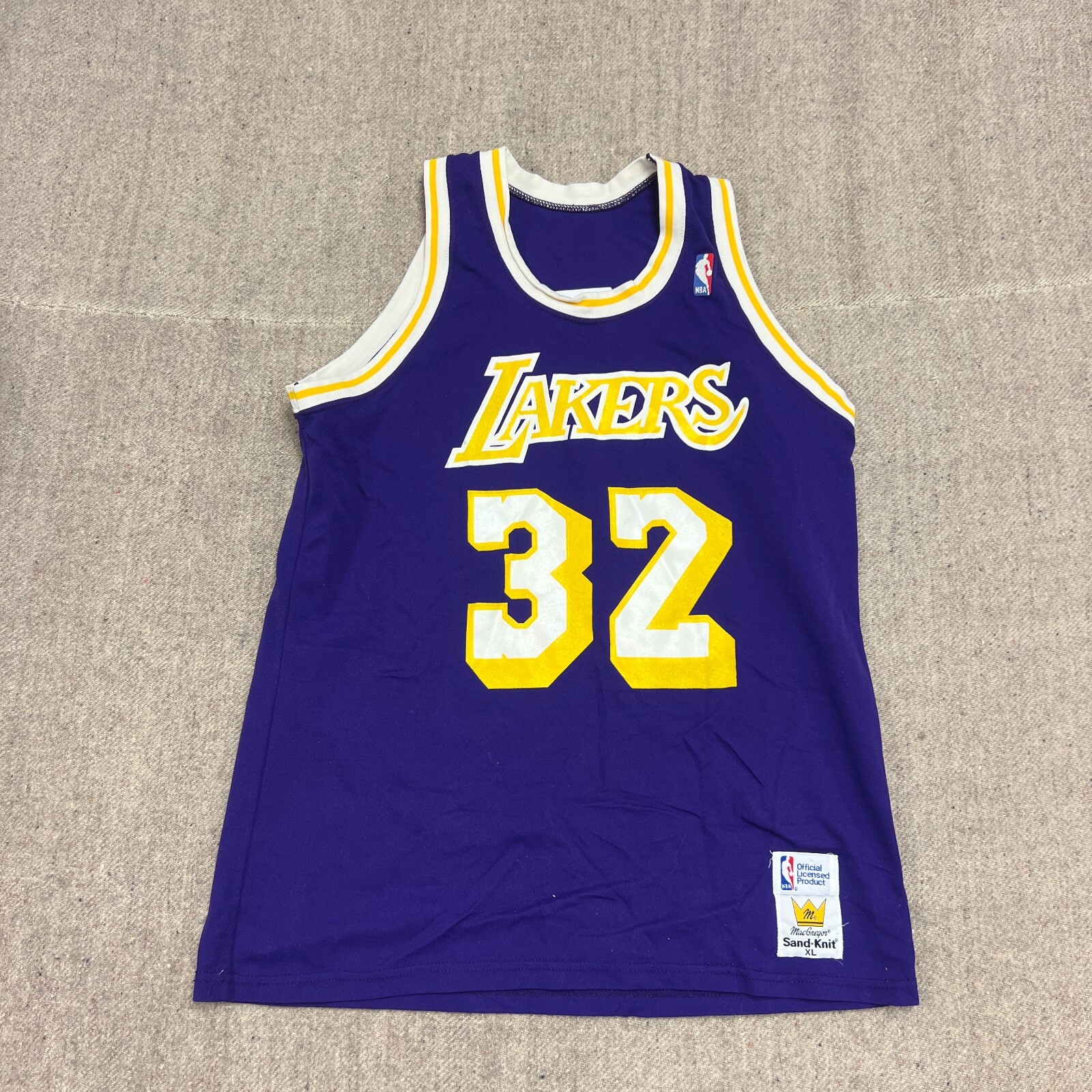 レア！ADIDAS製 MAGIC JOHNSON LAKERS JERSEY Magic Johnson #32 LA Lakers ADIDAS Hardwood Classics Mens