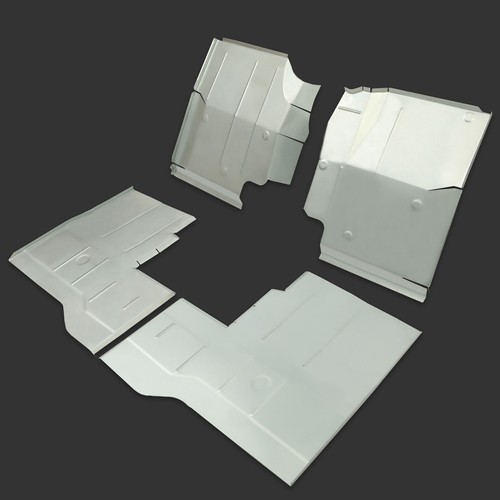 Для Jeep CJ7 CJ8 Scrambler и YJ Wrangler 1976-1996 Комплект передних и задних поддонов пола