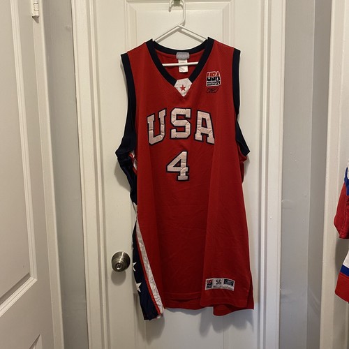 Vintage Allen Iverson Team USA Reebok Basketball Jersey Size