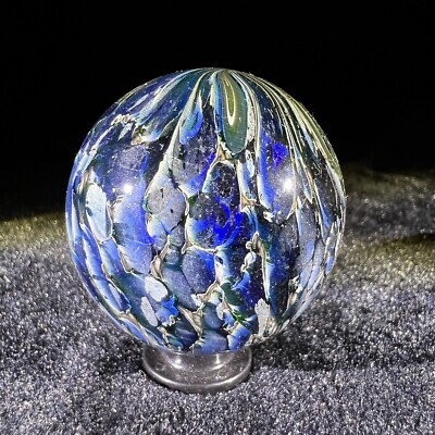 1.69  Mad Man Marbles Collaboration Marble Signed & Dated 18