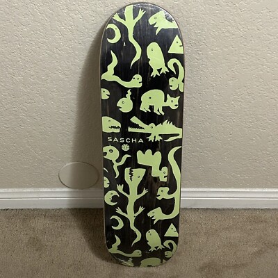 Element Sascha Daley Creatures Glow In The Dark Green Pro Skateboard Deck 8.5 