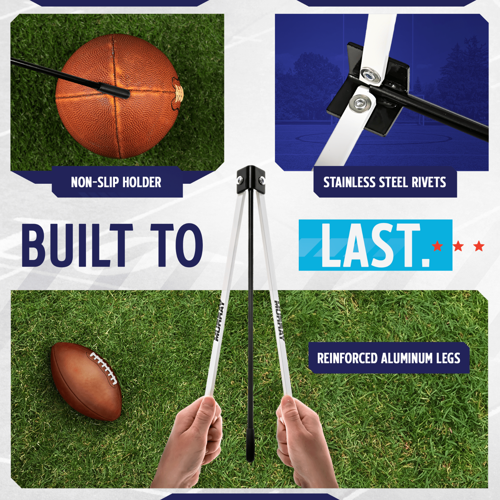 Murray Sporting Goods Premium Football Kicking Tee - Field Goal Kicking Tee Hold